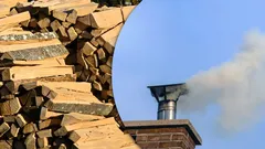Holz, das zu Staub zerfällt: So darfst du es im Winter auf keinen Fall lagern, wenn du die Wärme behalten willst